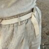 Disgrazia - Conjunto de Lino de Dos Piezas con Encaje Guipur