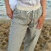 Sella - Pantalón de Lino a Rayas