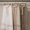 Cervino – Pantalón de Lino con Brillo y Cinturón