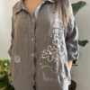 Iseo - Vestido Camisola de Lino Frescura Italiana