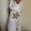 Adamello – Pantalón con Flores de Lino