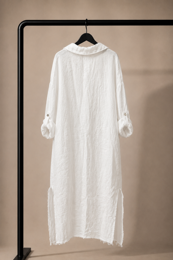 Iseo - Vestido Camisola de Lino Frescura Italiana