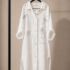 Iseo - Vestido Camisola de Lino Frescura Italiana